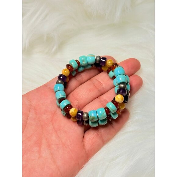 925 Wrap Multi-Stones Bracelet - Picture 3 of 6